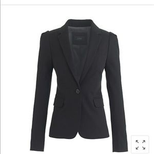 J Crew 365 black puff sleeve blazer size 2